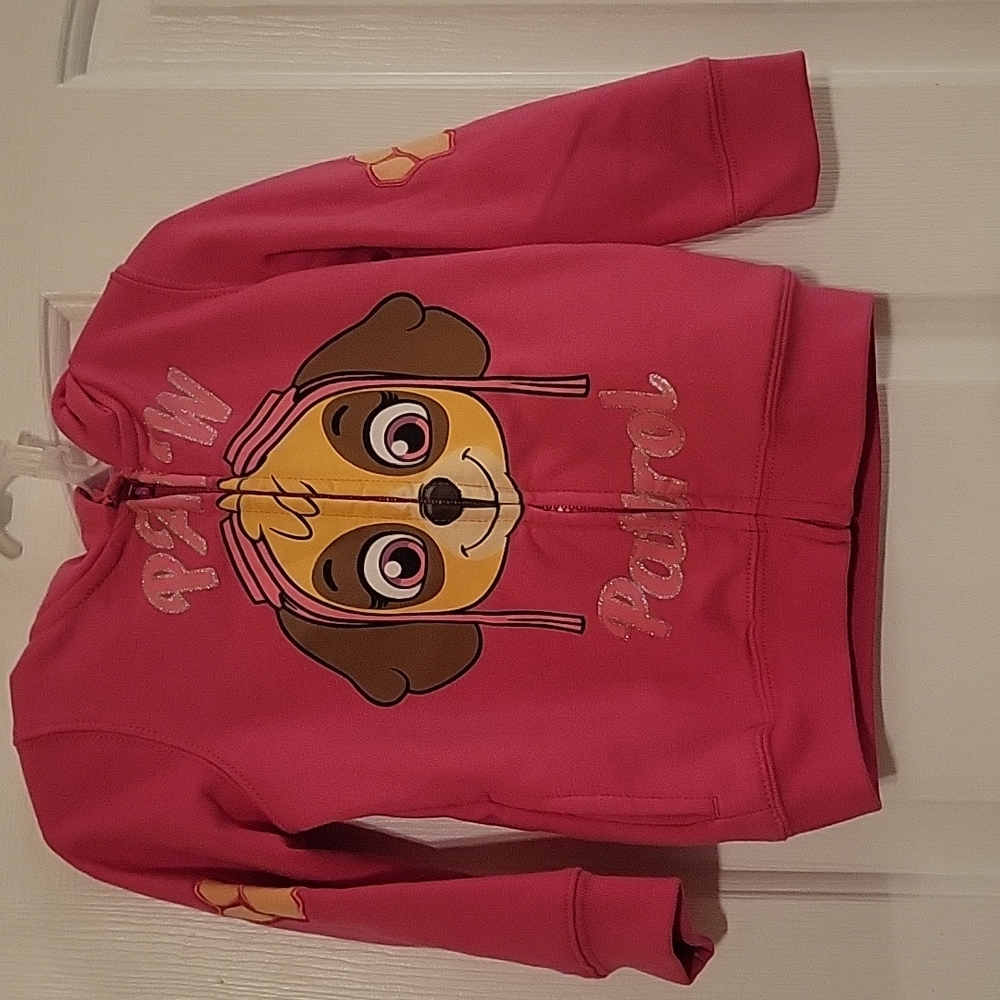 Nickelodeon Red 3T Paw Patrol Child's sweatshirt jacket.  Hooded.  Zipperfront.